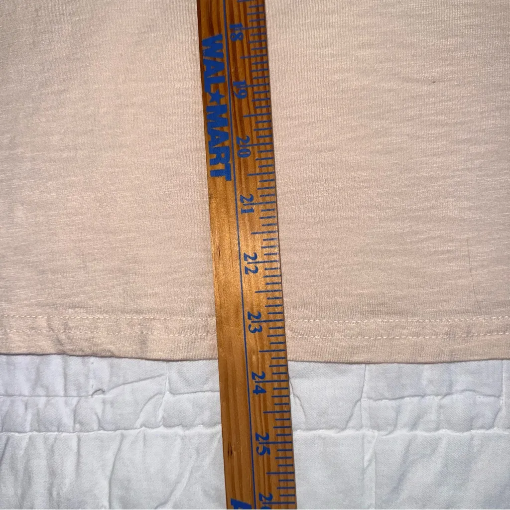 Aventura Cream Long Sleeve Top with Blue Floral Embroidery Size M - Image 9