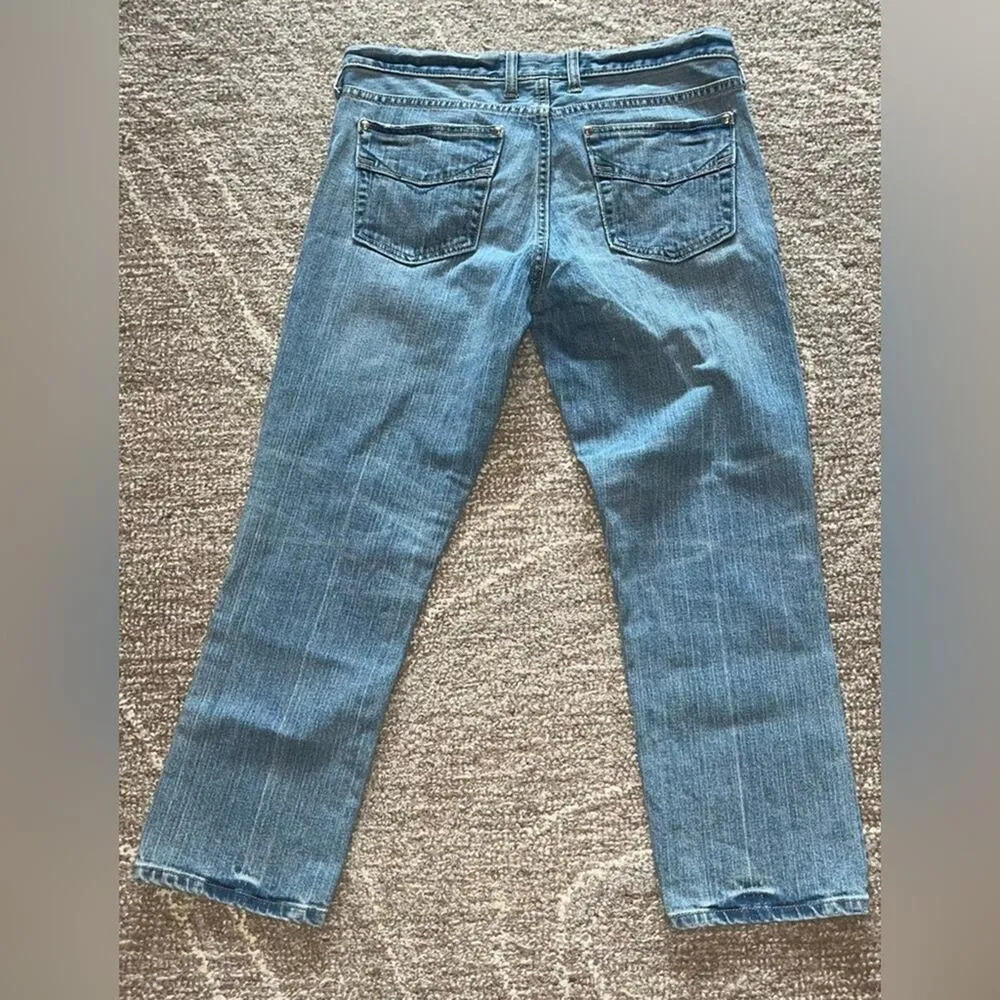 GAP Original Low Rise Cropped Jeans Womens Size 6 R Medium Wash Denim Minimalist - Image 5