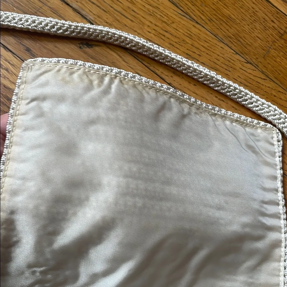 Vintage The Sak Cream Textured Crossbody Bag with Flap Closure - Image 4