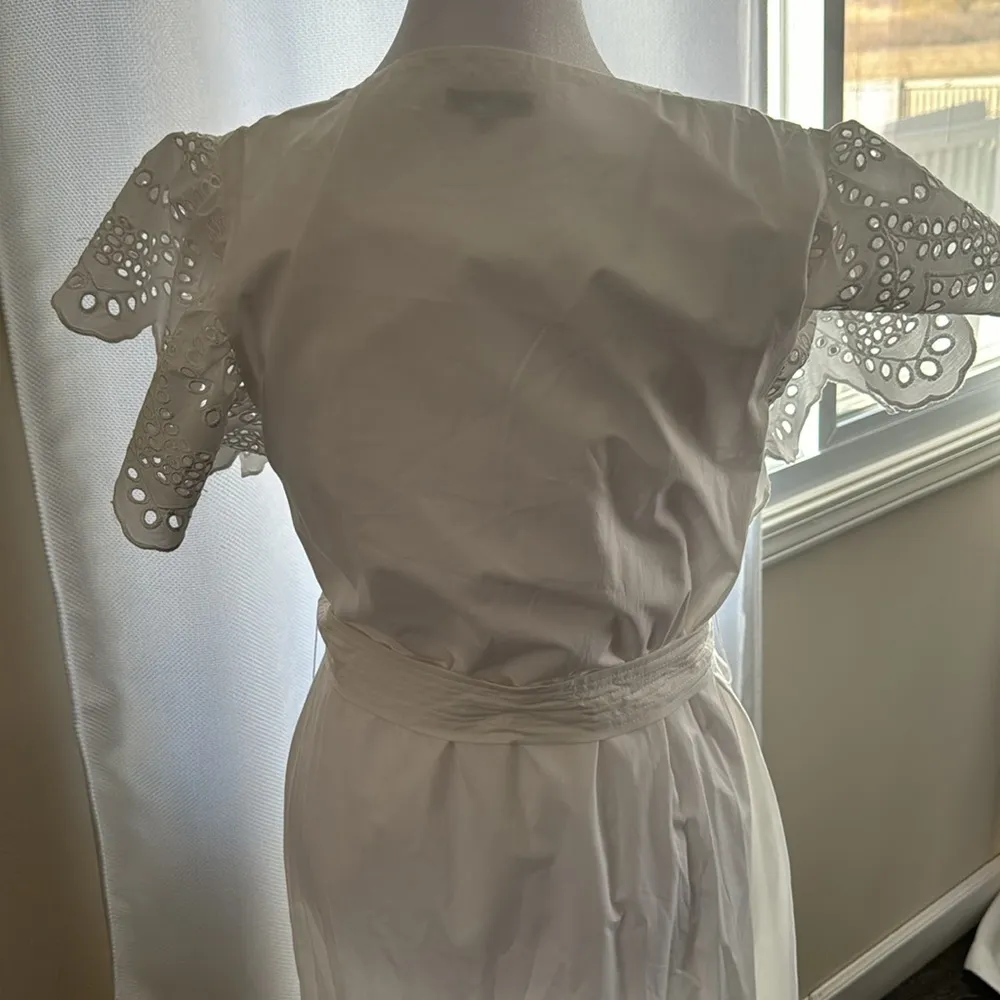 Rails Gia Belted Eyelet Midi Dress, Small, White, $258 - Image 9