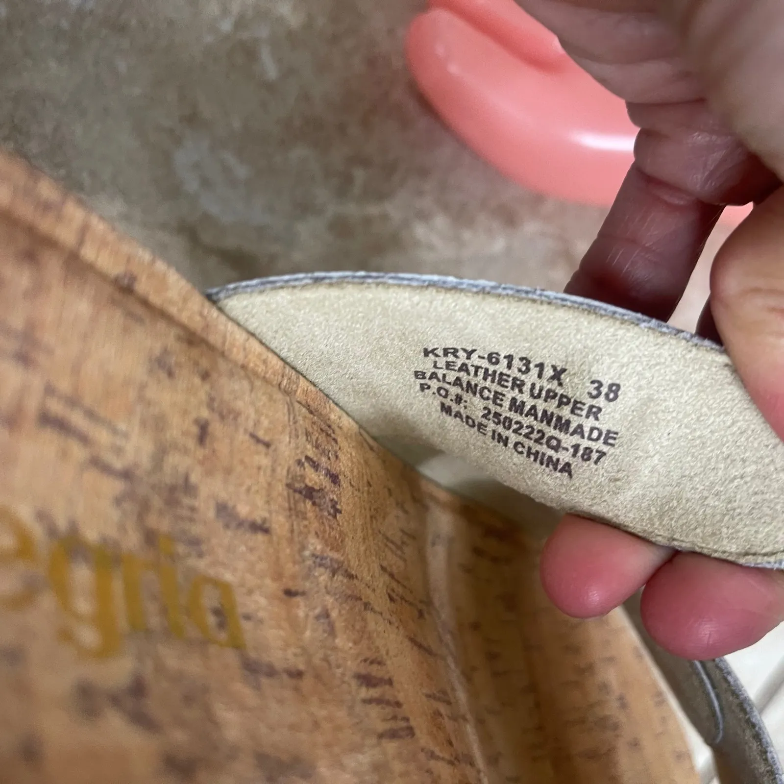 Alegria  krystal Gold Metallic Double Strap Sandals Women's Size 38 /usa 8-8.5 - Image 5