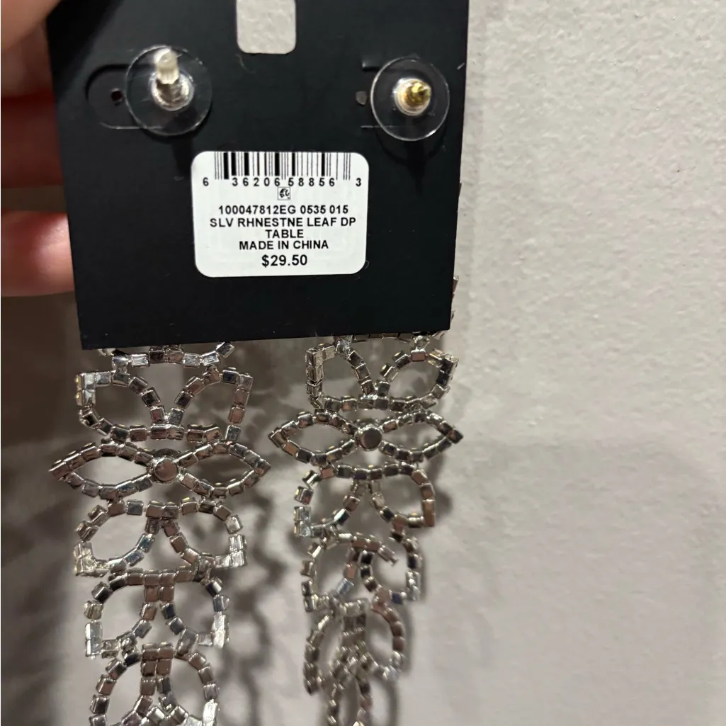 NWT Thalia Sodi Silver Statement Earrings - Image 6