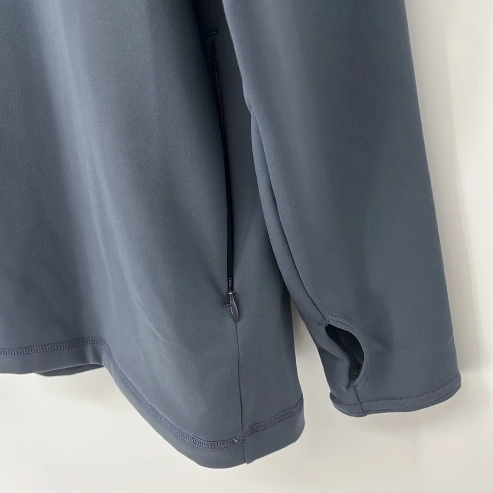 Sweaty Betty Eco Thermal Mock Neck Oversized Sweatshirt Naval Gray Small NWT! - Image 5