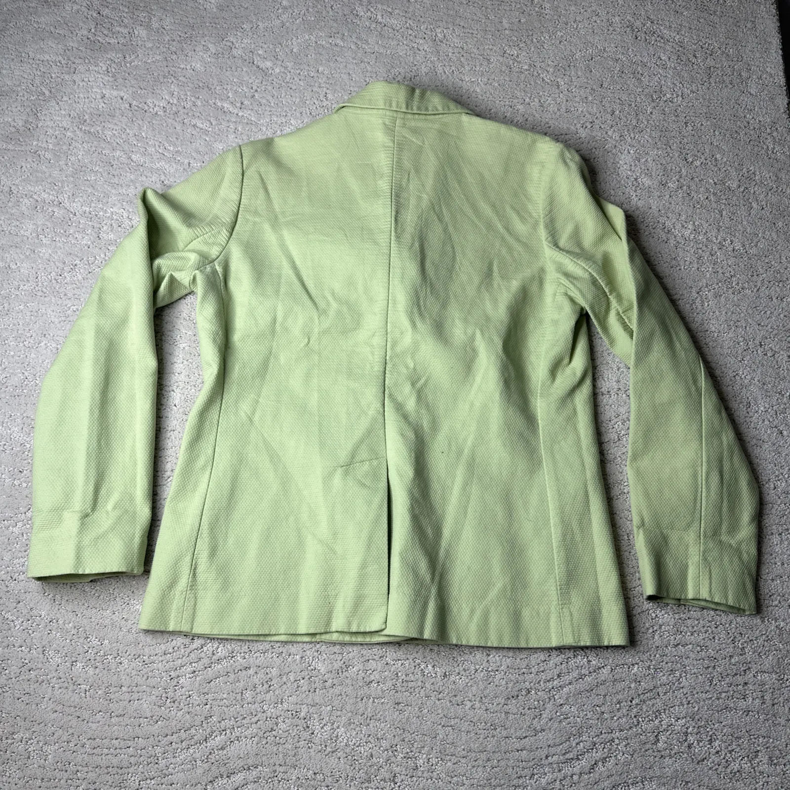 Women's Eileen Fisher PS Green Snap‎ Lightweight Blazer Business - Image 6