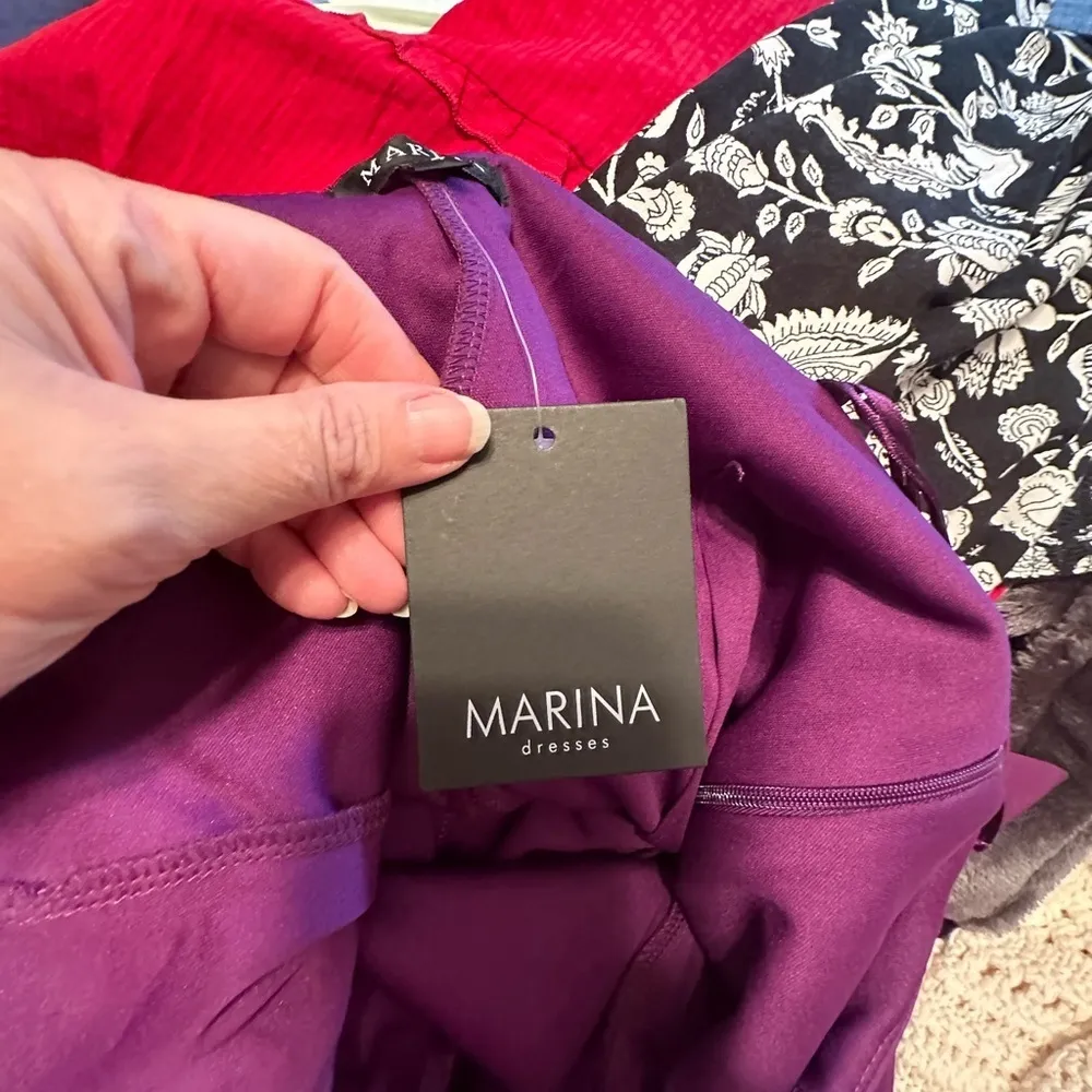 Marina Dark Purple Dress Size 4 NWT - Image 7