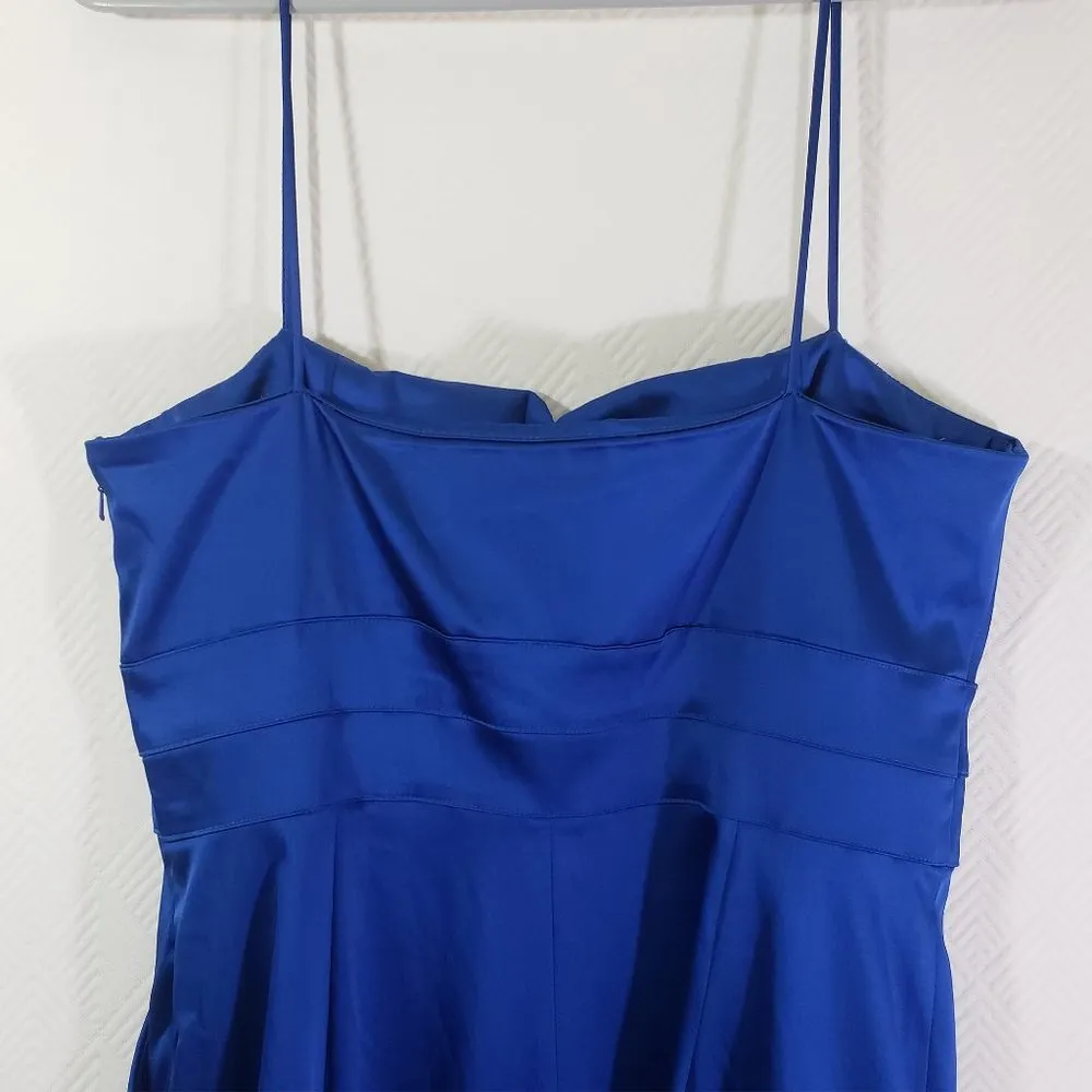 DEMOCRACY, MACY'S Size 10 Blue Sheath, Cocktail, Tank Dress with Pockets - Image 3