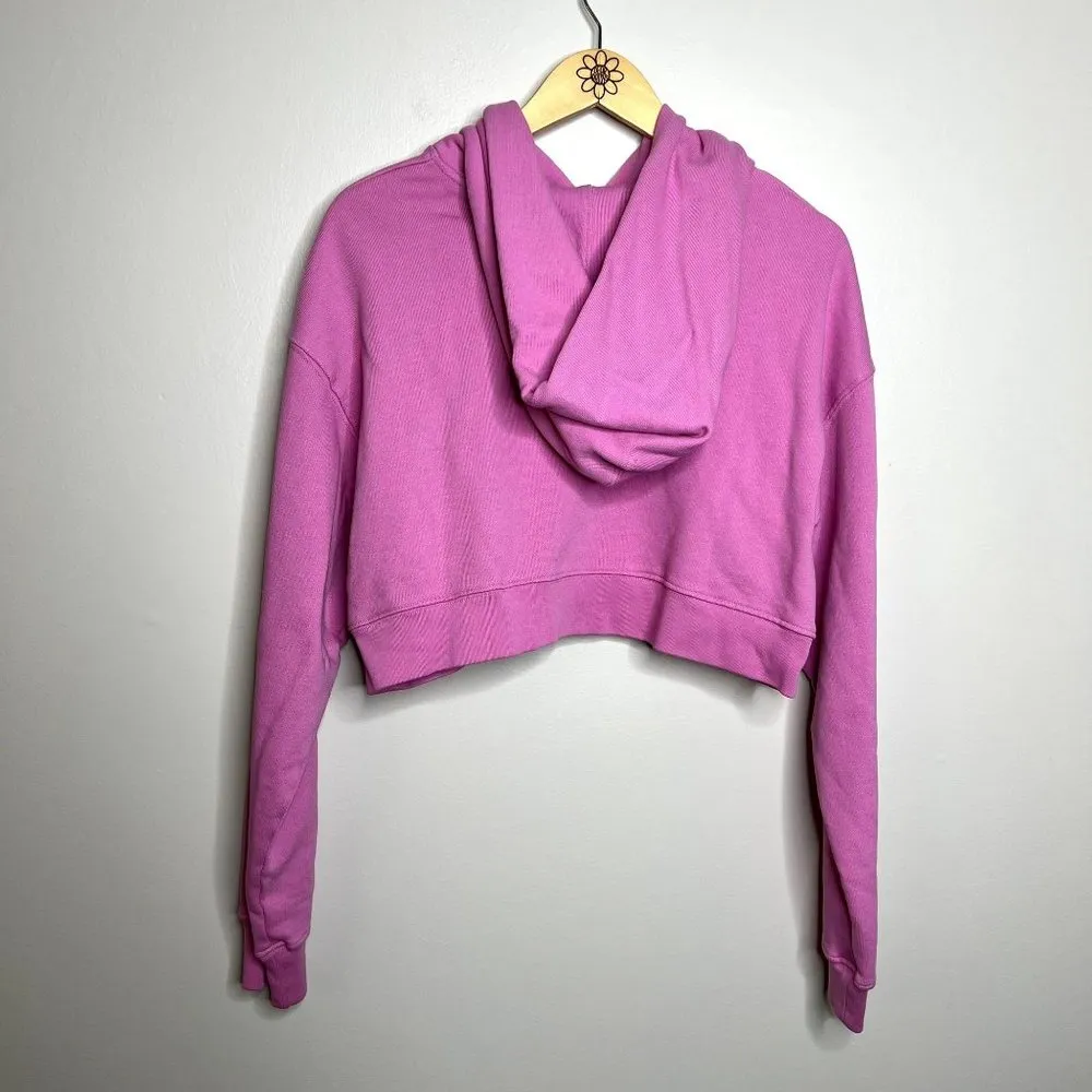 Levi's Pink Cropped Long Sleeve Hoodie Sweater - Image 5
