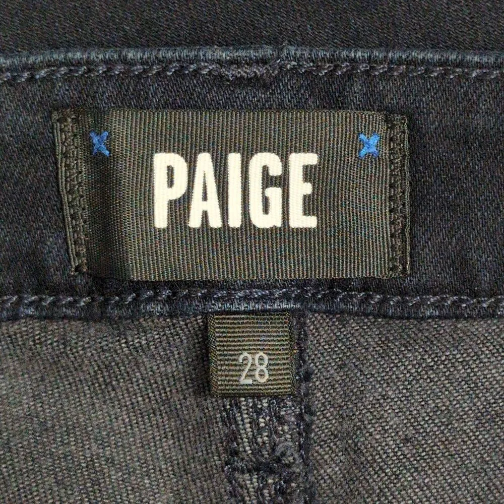 NWT PAIGE Blue Moon Super High Rise Straight Ankle Cindy Denim Jeans Size 28 - Image 8