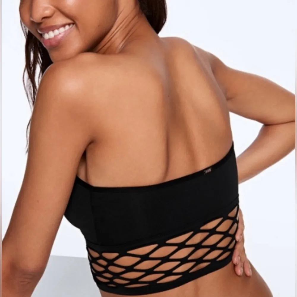 VS PINK fishnet tube top - Image 6