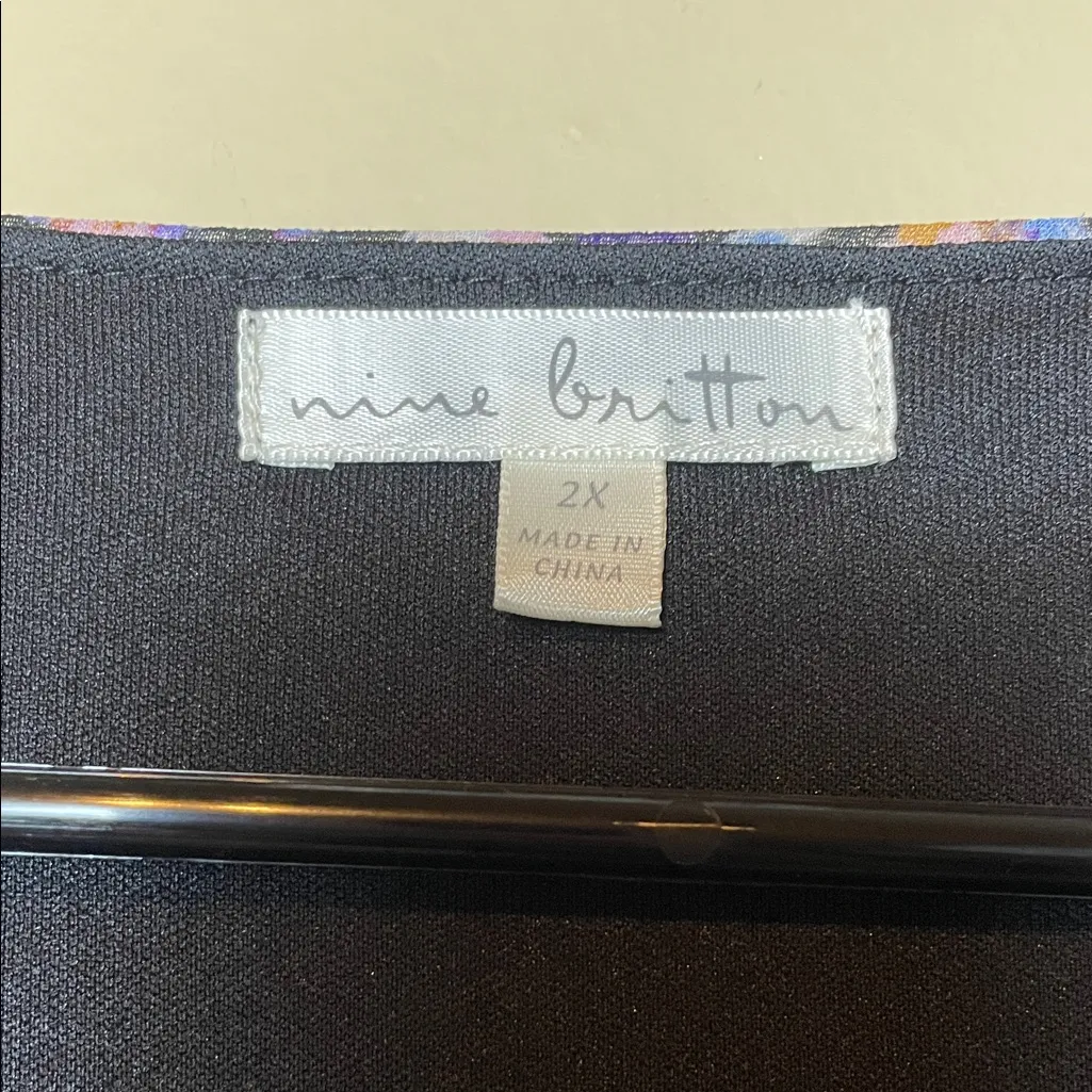 Nine Britton Women’s Floral Print Dainty Multicolor Smocked Long Sleeve Dress - Image 9