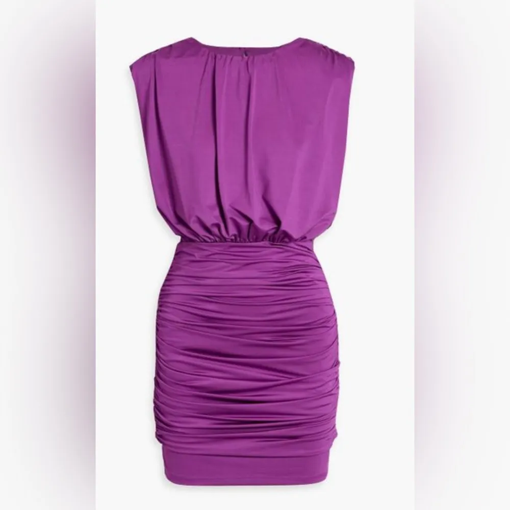 VERONICA BEARD Bora Mini Dress in Dark Violet, Size 2, $448 - Image 3