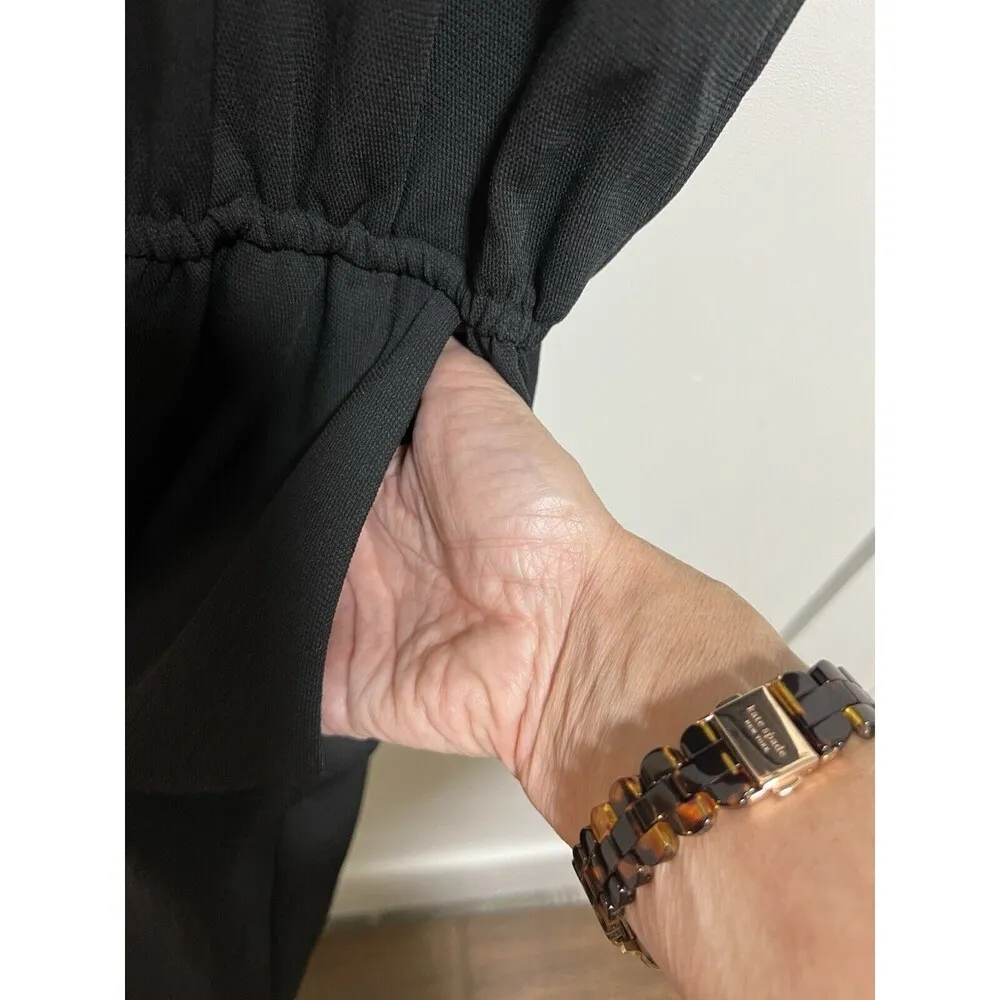 Wilfred  romper Aritzia Rive beige black With pockets Size M - Image 8