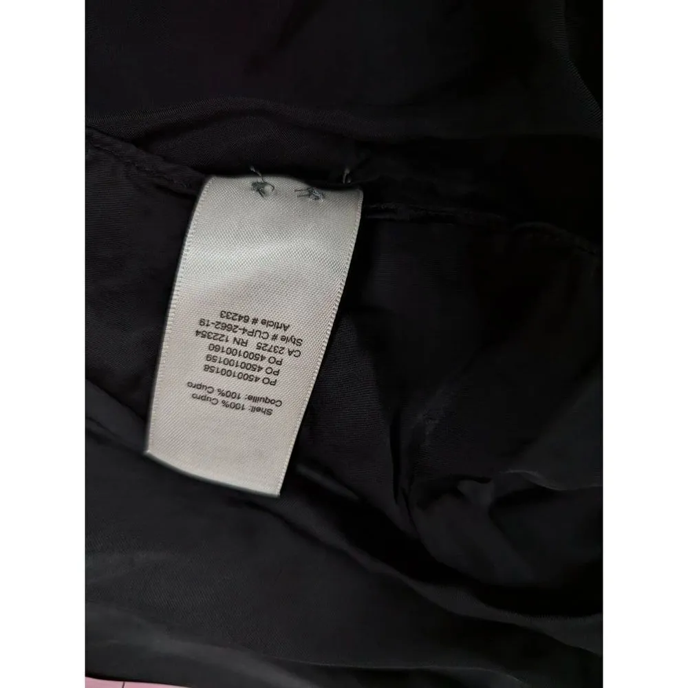 Aritzia Wilfred tie-front satin crop top blouse Medium - Image 6