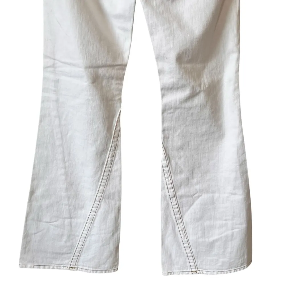 True Religion Joey low rise flare white jeans - Image 15