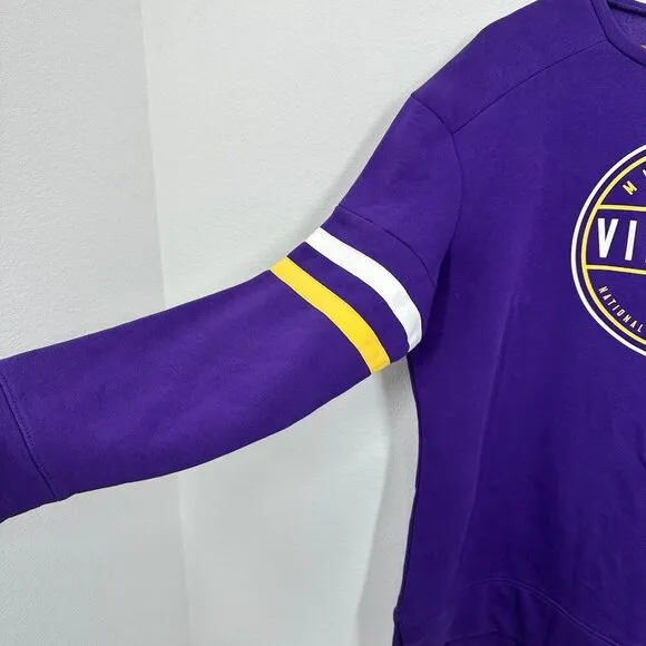 Minnesota Vikings Women's XXL‎ NFL Official Round Neck Sweatshirt Purple Gold - Image 2