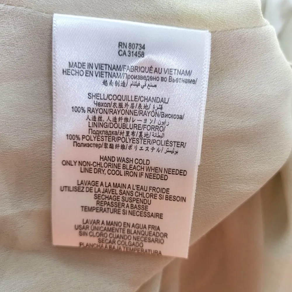 BCBGeneration Asymmetrical Hem Open Back High Low Dress in Chalk Grey/Yellow - Image 12