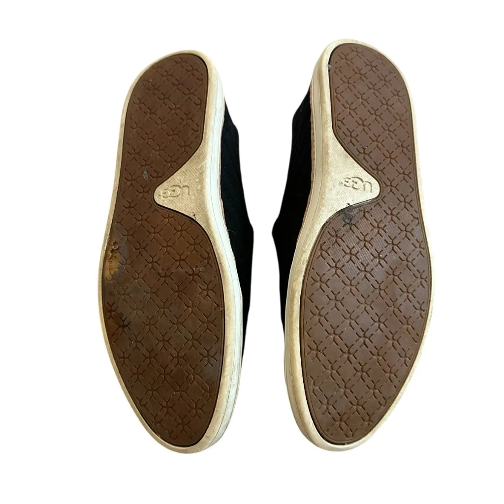 Ugg Sammy Chevron Black Slip-On Sneakers Flats Casual Comfy Size 9.5 Women's - Image 11
