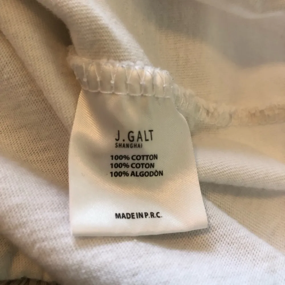 John Galt Brandy Melville White Striped Long Sleeve Collared Shirt Size S - Image 9