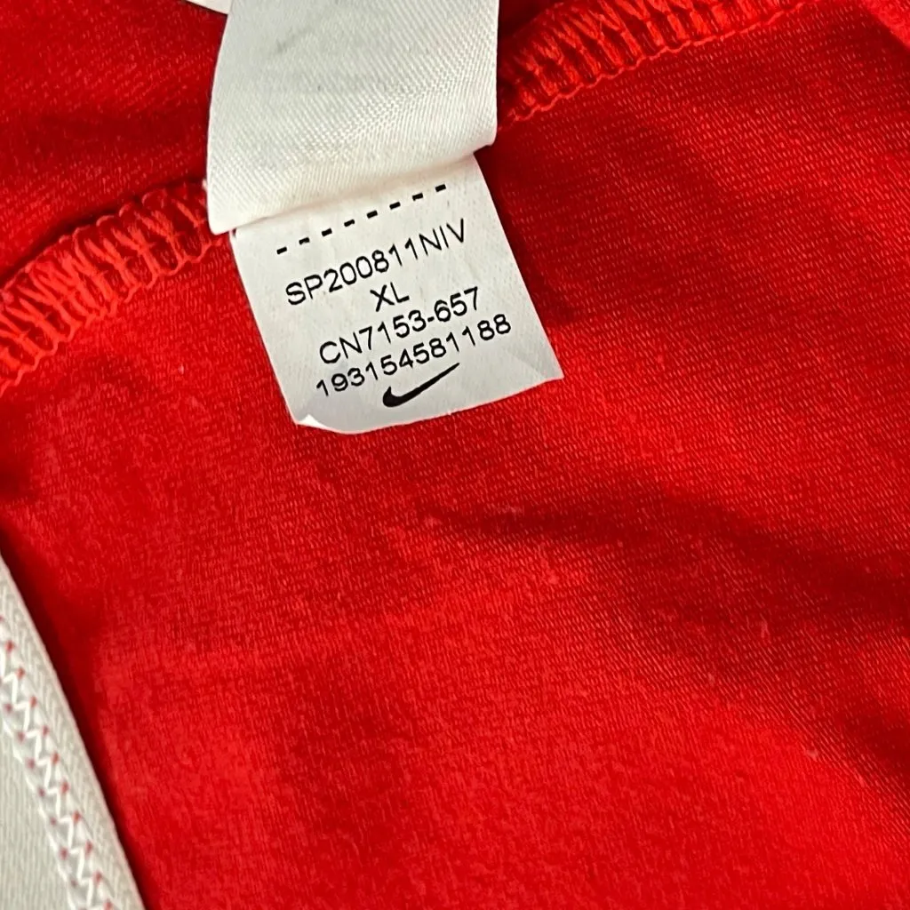 Nike Animal Print Leggings Women's Size XL Red Leopard Swoosh‎ Cotton Spandex - Image 10