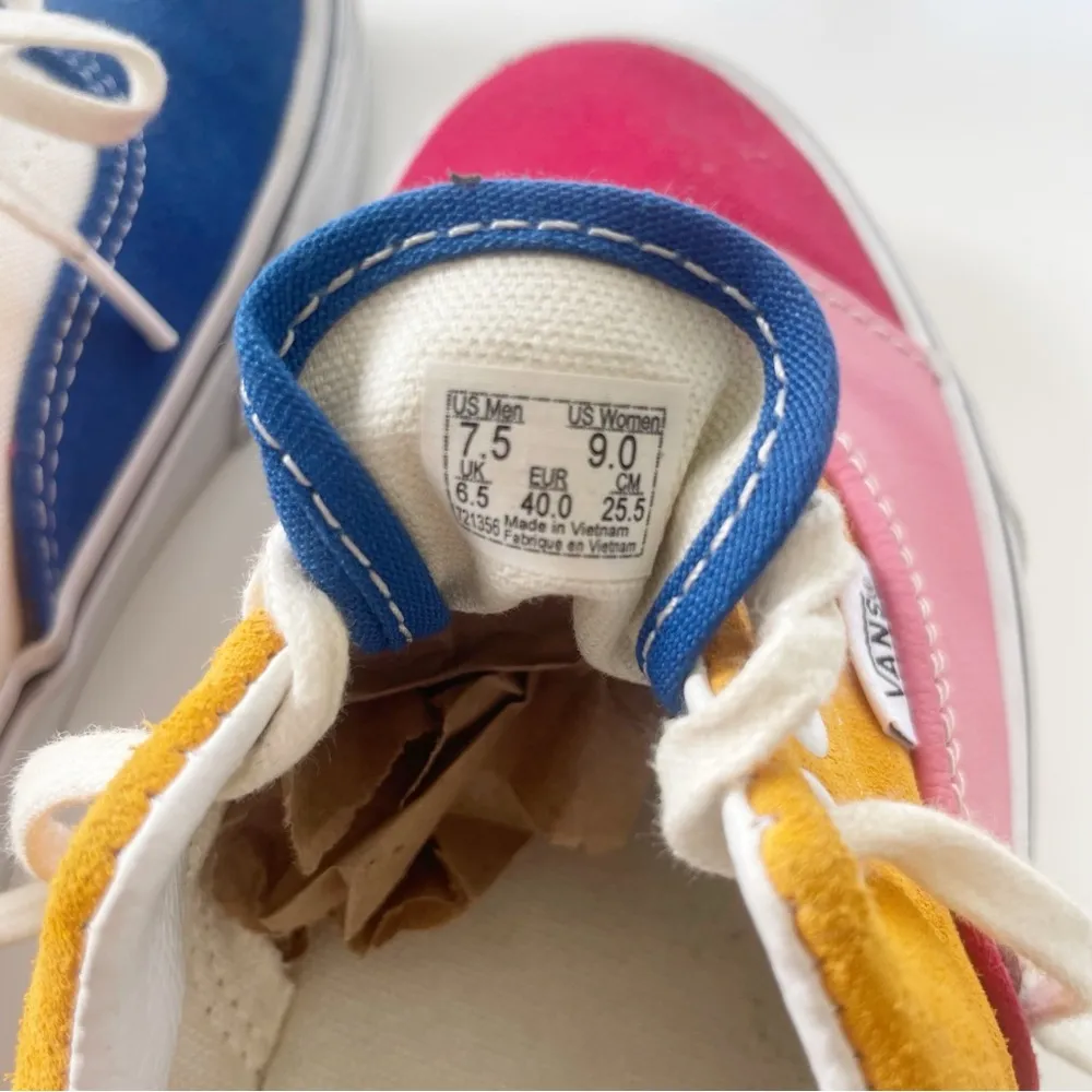 Vans - Colorful Patchwork Sneakers size 9/7.5 - Image 7