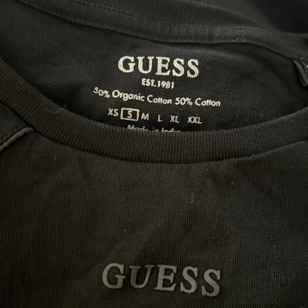 Guess Eco Katarina Embellished Crewneck Tee in Jet Black, New w/Tag $79 - Image 4