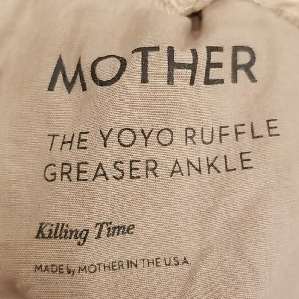 💕MOTHER💕 The Yoyo Ruffle Greaser ~ Killing Time Tan Size 26 - Image 15