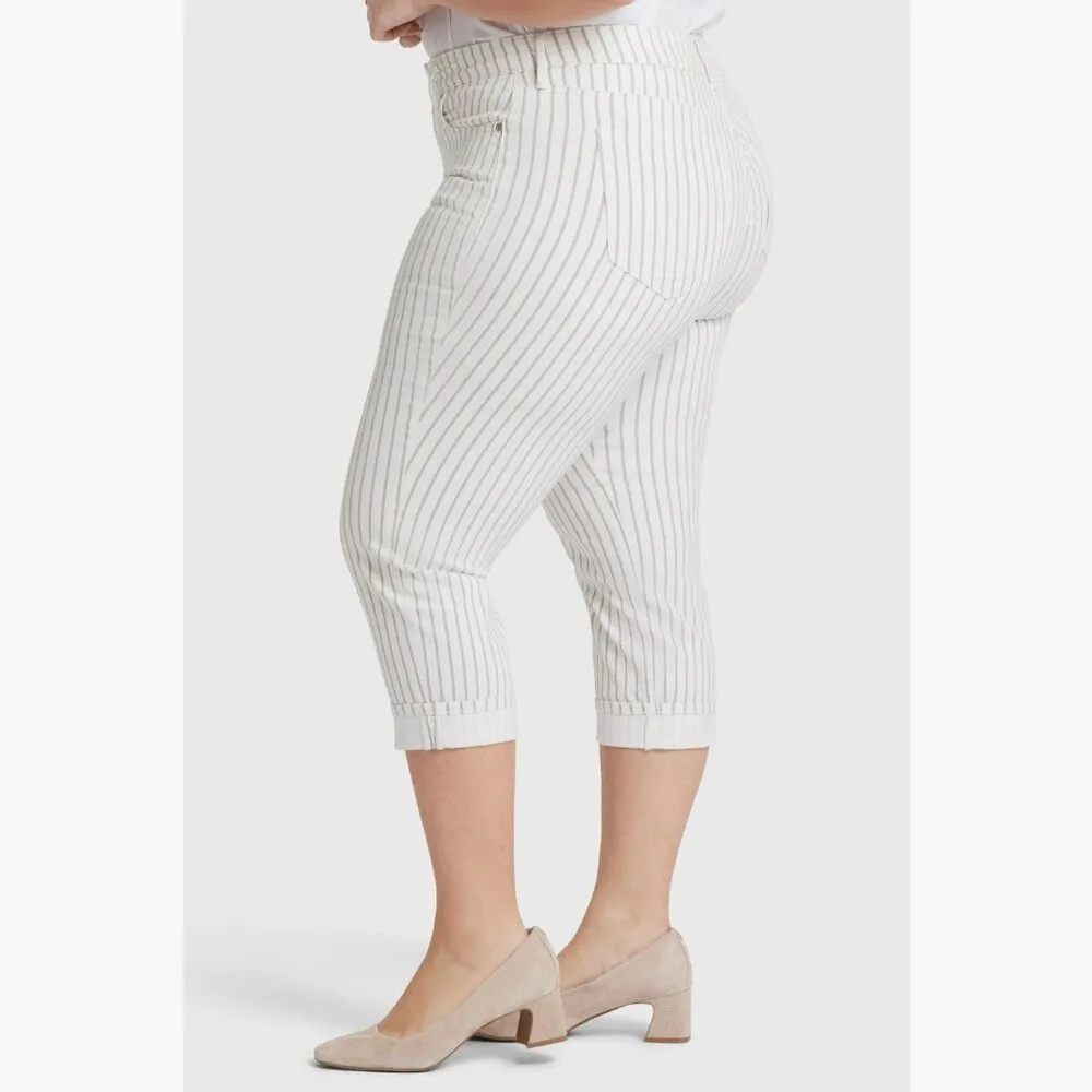 NWT NYDJ Marilyn Cuffed Crop Straight Leg Jeans (Pink Dusk)  18W, - Image 3