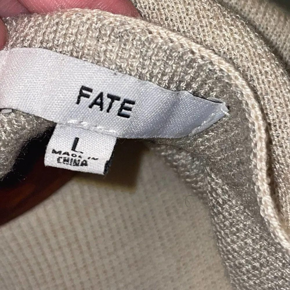 Fate Womens Large open cardigan sweater - Image 3