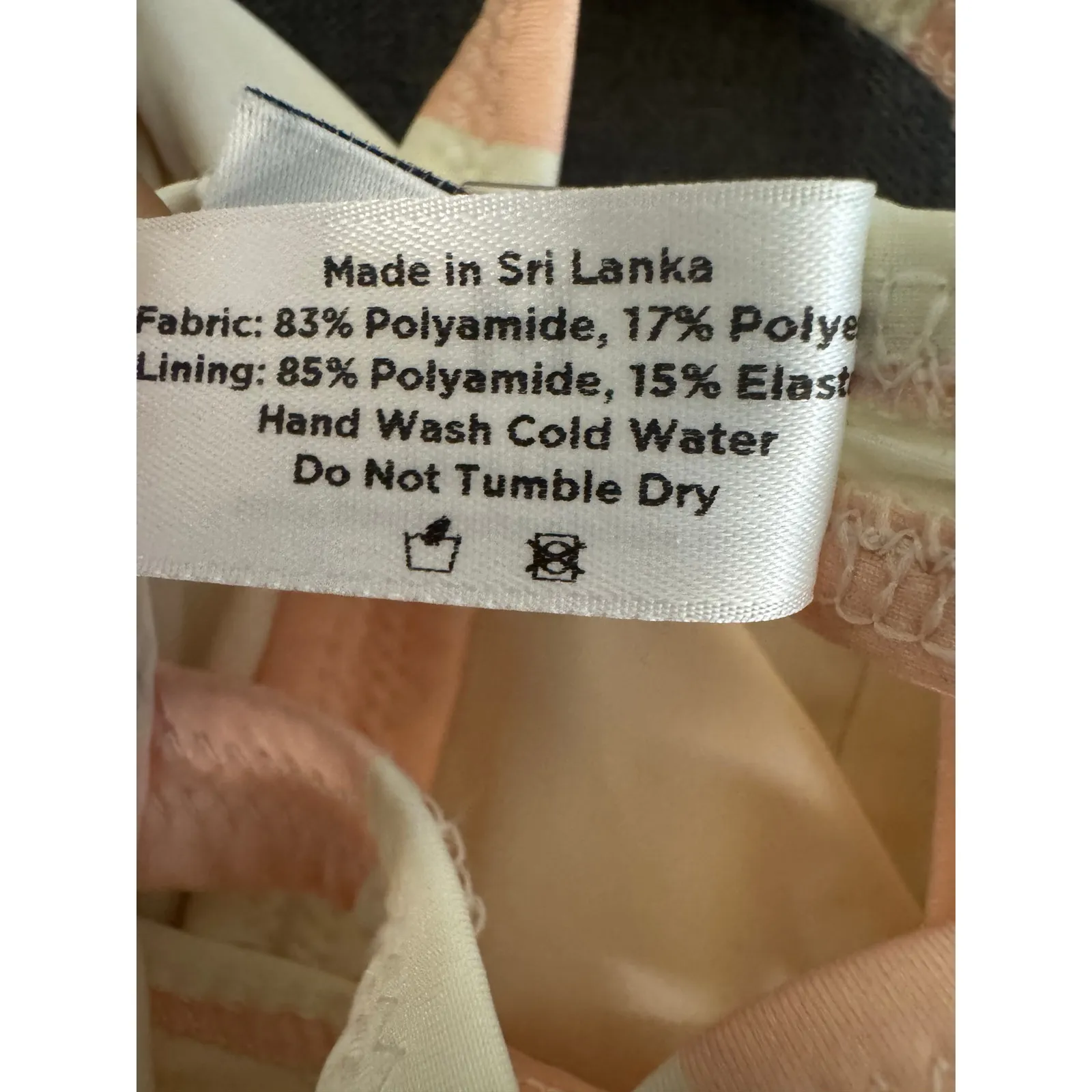 Solid & Striped Pink/White Striped Twist Front 2 Piece Swim Bikini Set Medium - Image 6