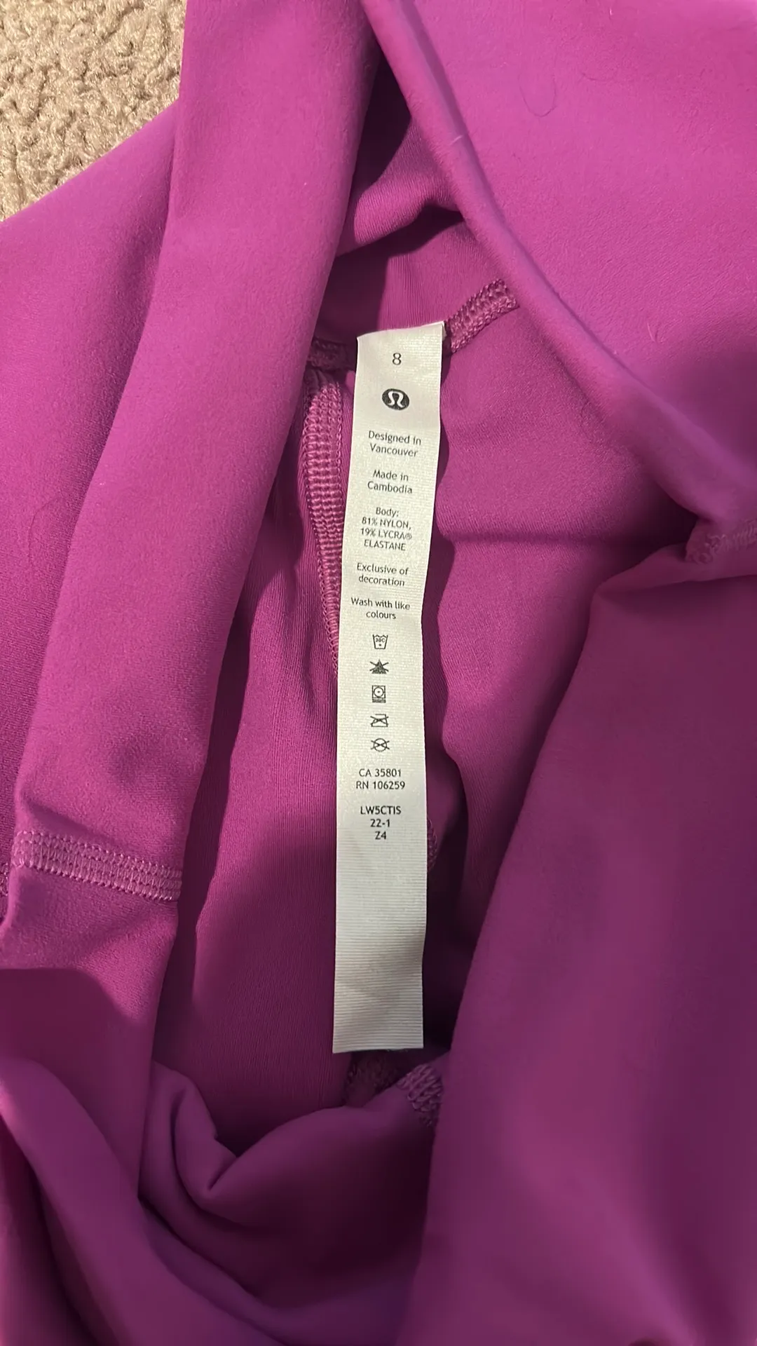 Lululemon Purple/Pink Leggings - Image 5