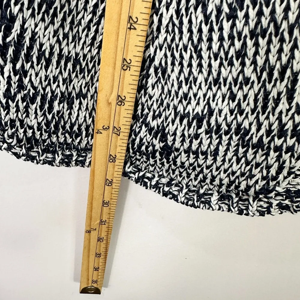 White House Black Market Sweater Vest‎ Women M Marled Knit High Neck Chic Preppy - Image 5