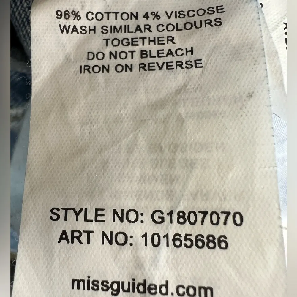 Missguided 12S straight leg denim jeans casual blue non distressed - Image 6