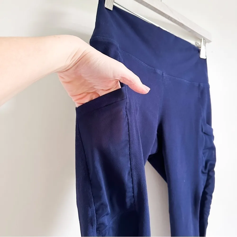 Fabletics Blue High waist on the go Powerhold mesh 5/8 legging sz Small - Image 7