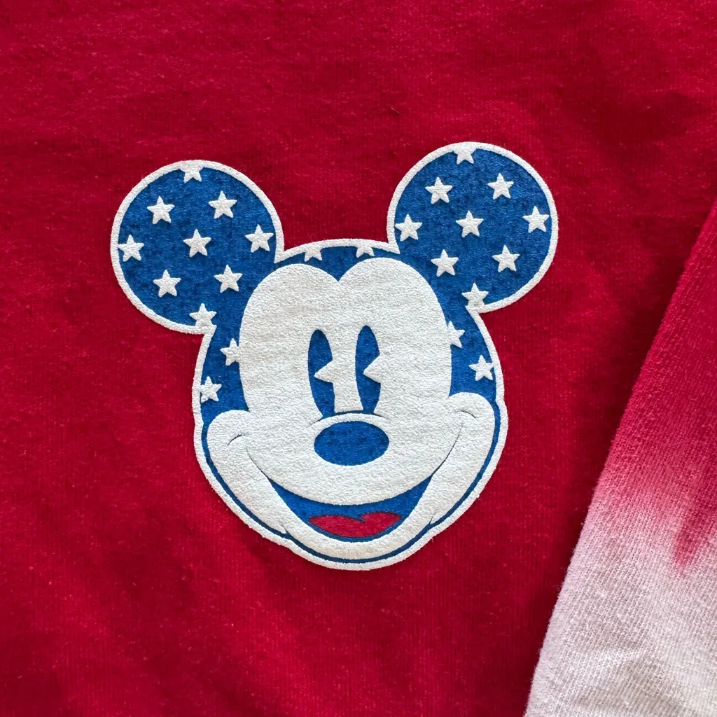 Unisex Red White Blue Tie Dye American Disneyland Spirit Jersey Size S July - Image 6