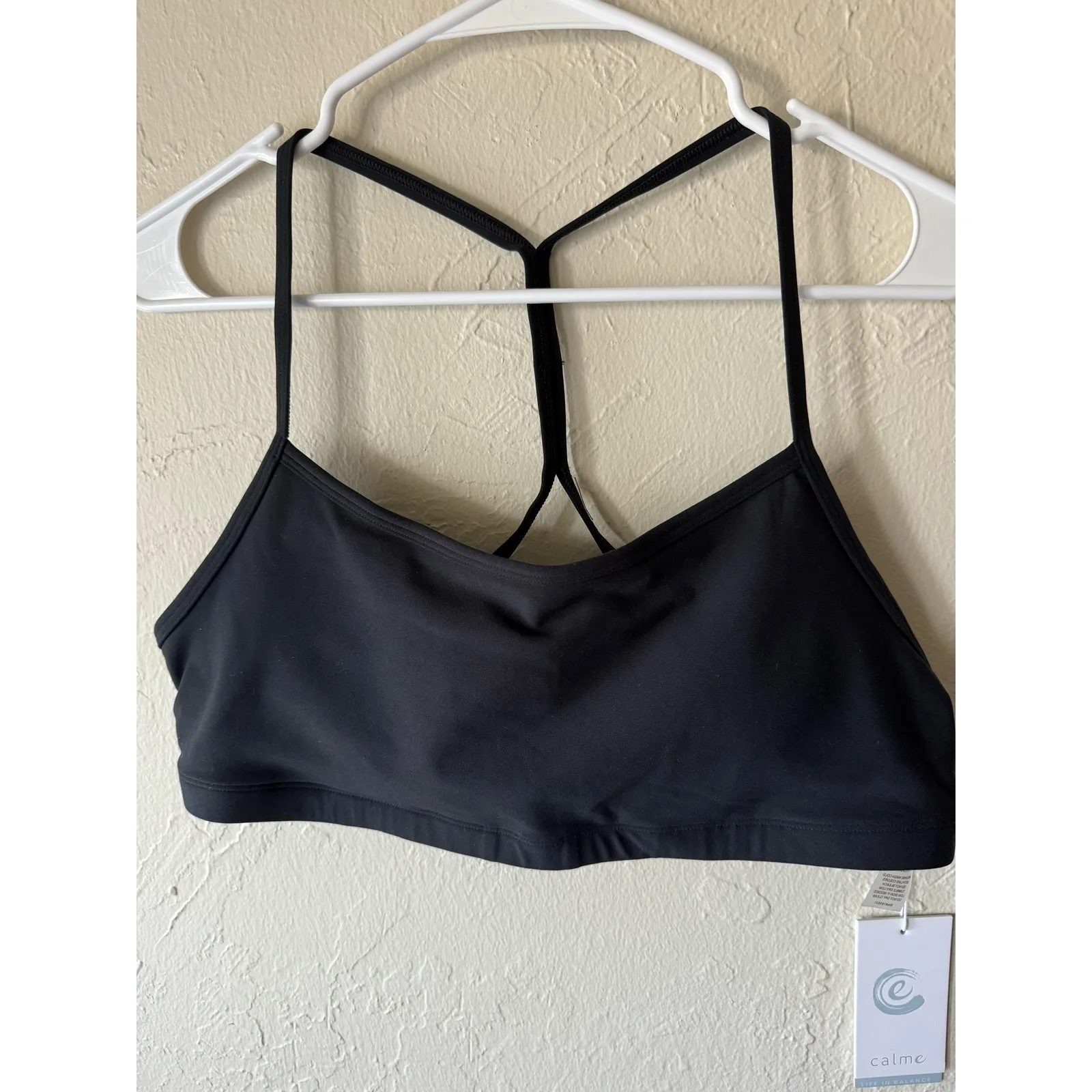 NWT Johnny Was Calme Endurance Crossback Sports Bra in Onyx Sz XL - Image 2