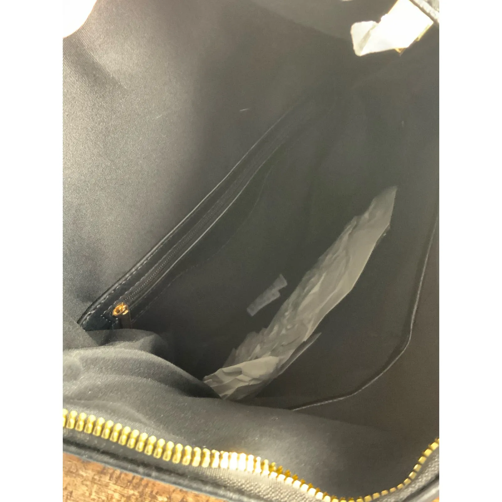 Metro Muse Vegan Leather Book‎ bag Black - Image 8