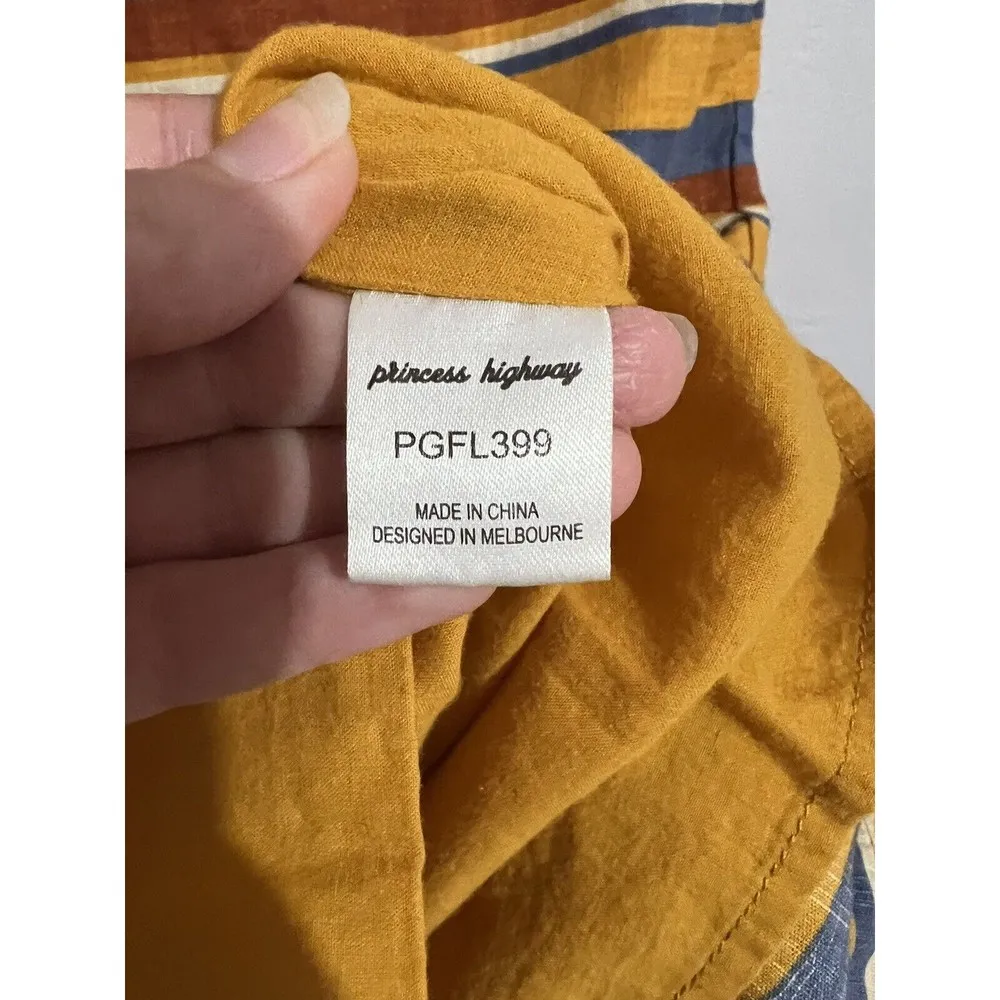 Princess Highway Sleeveless Yellow Stripe A - Image 8