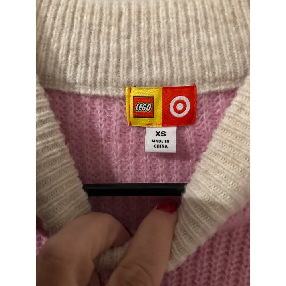 LEGO‎ x Target Color Block Knit Sweater Pullover Colorful Blocks XS - Image 3
