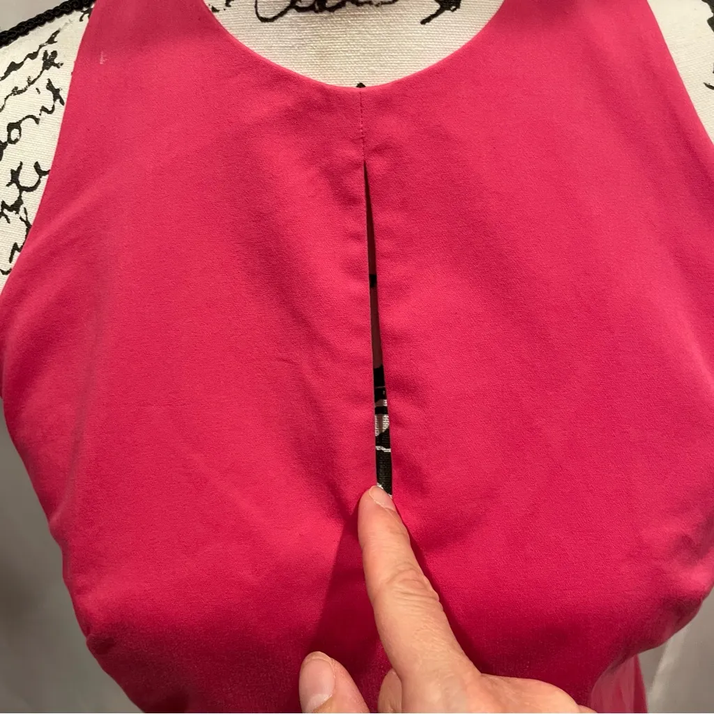 Beautiful MaxMara bublegum pink peek a boo halter luxury dress cotton open back - Image 5