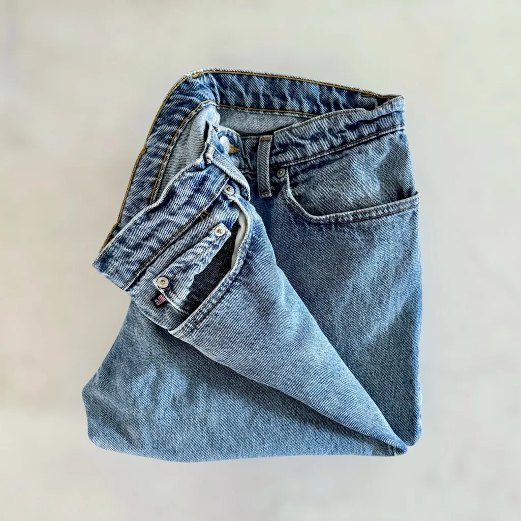 POLO Ralph Lauren Vintage Saturday Jeans, Mom Straight Leg Classic Style sz. 8 - Image 8