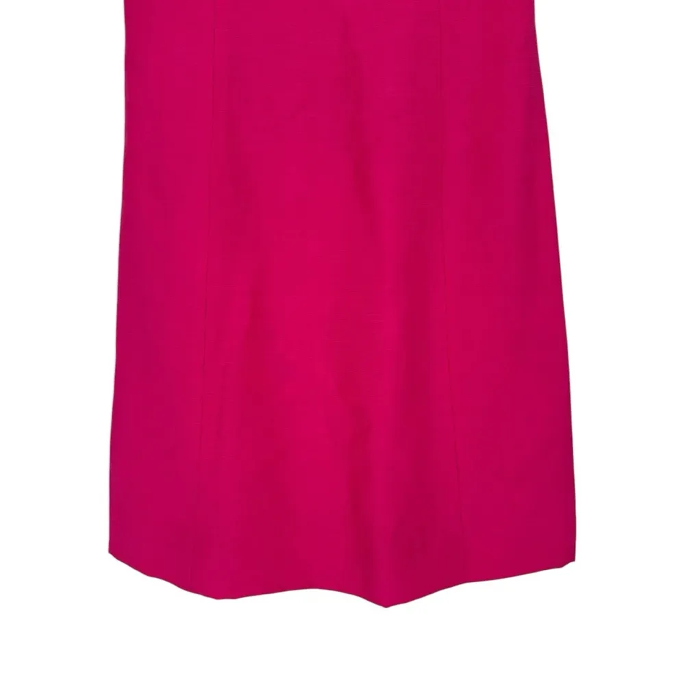 R&K Originals 60’s Vintage Hot Pink Beaded Rhinestone Cocktail Party Dress Size M - Image 3