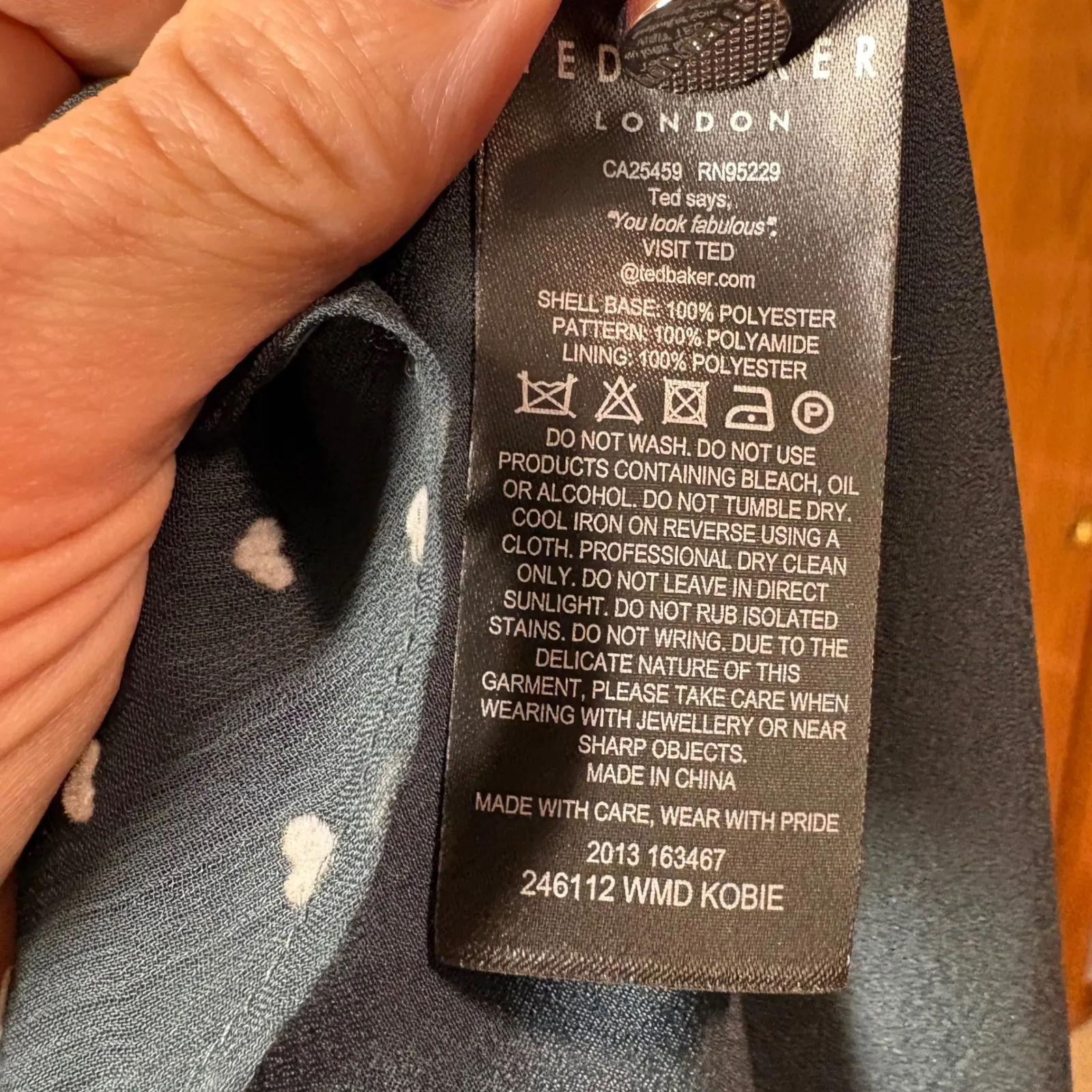 Ted Baker London Kobie‎ Heart Dot Chiffon Long Sleeve Minidress Sheer Chiffon - Image 10