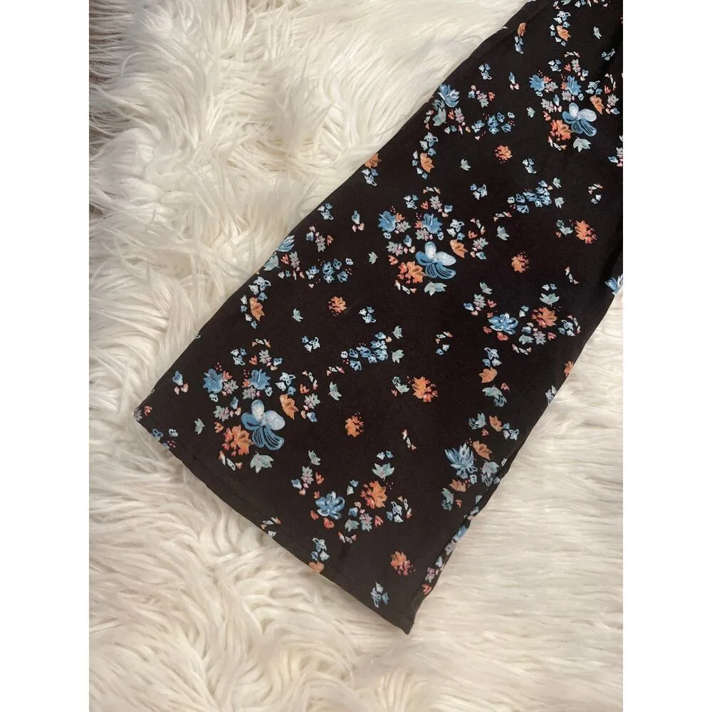 Hurley floral wrap rayon poplin dress - Image 8