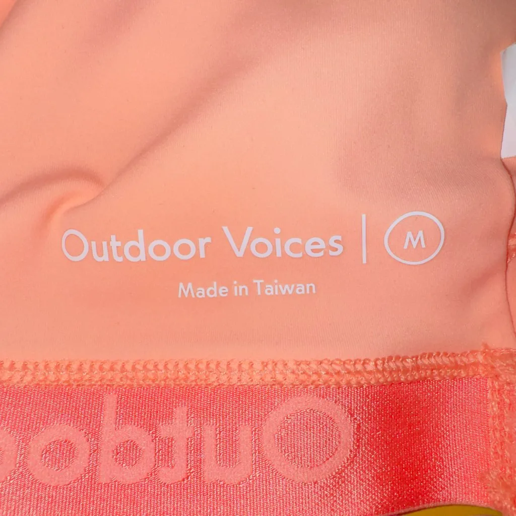 Outdoor Voices Women's Medium One Shoulder Mini Dress Tangerine Dijon Mustard - Image 3