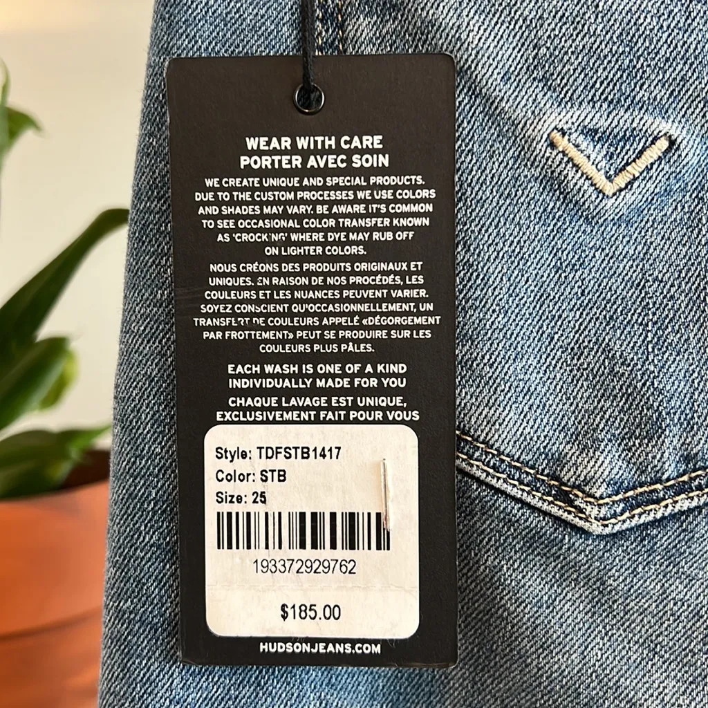 Hudson Nico Mid-Rise Distressed Super Skinny Ankle Jeans, 25 - Image 7