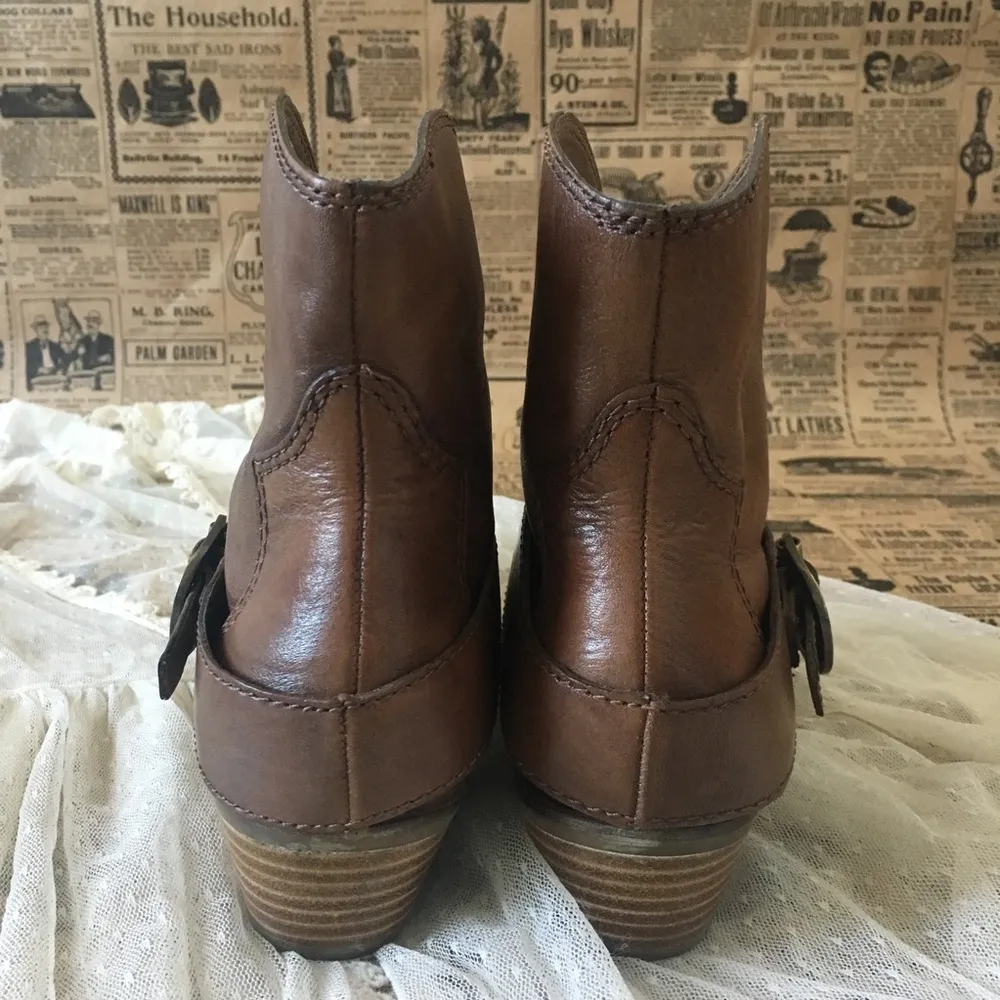 Franco Sarto Leather "Villain" Bootie - Image 4