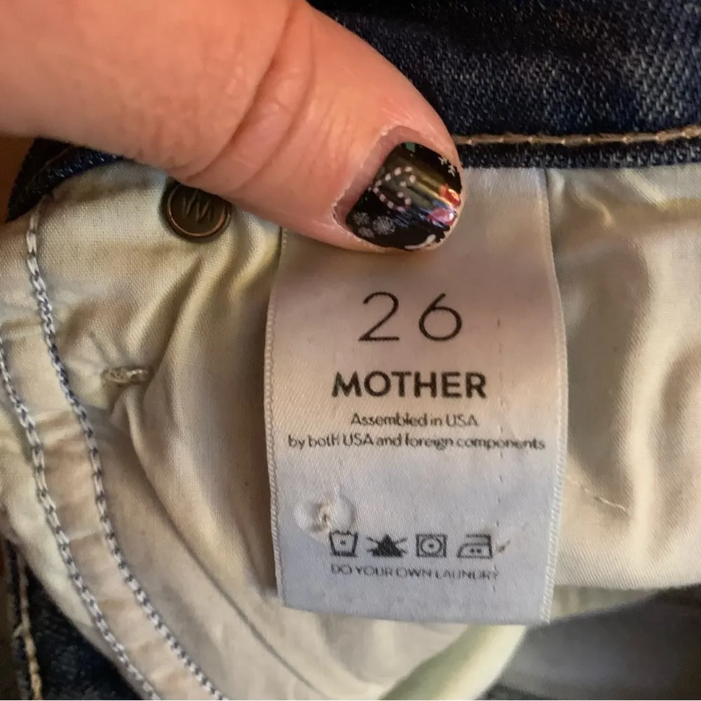 Mother The Charmer Lost And Found Ankle Jeans Size 26 Distressed - Image 7