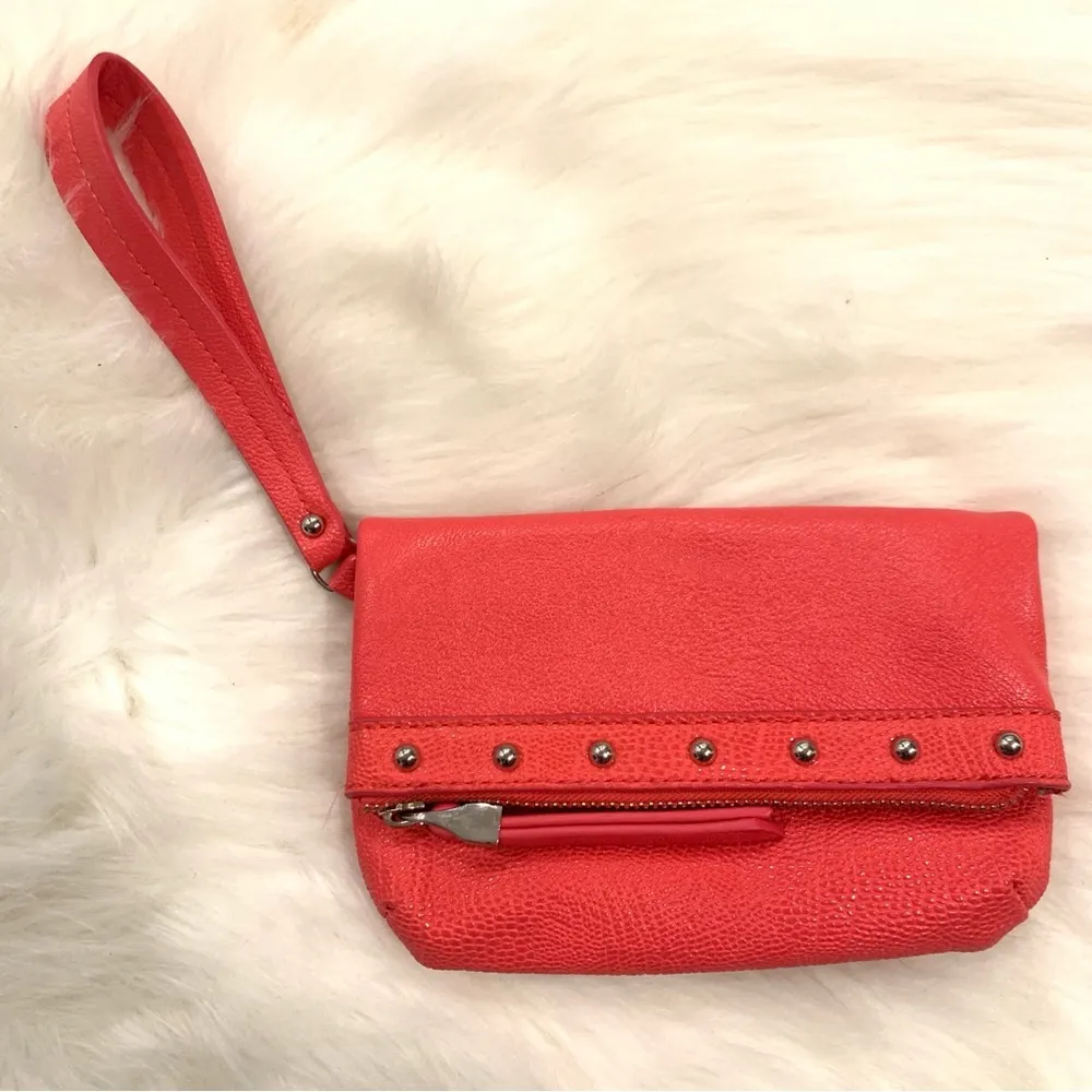 Jennifer Lopez Pink Studded Wristlet Purse - Image 3