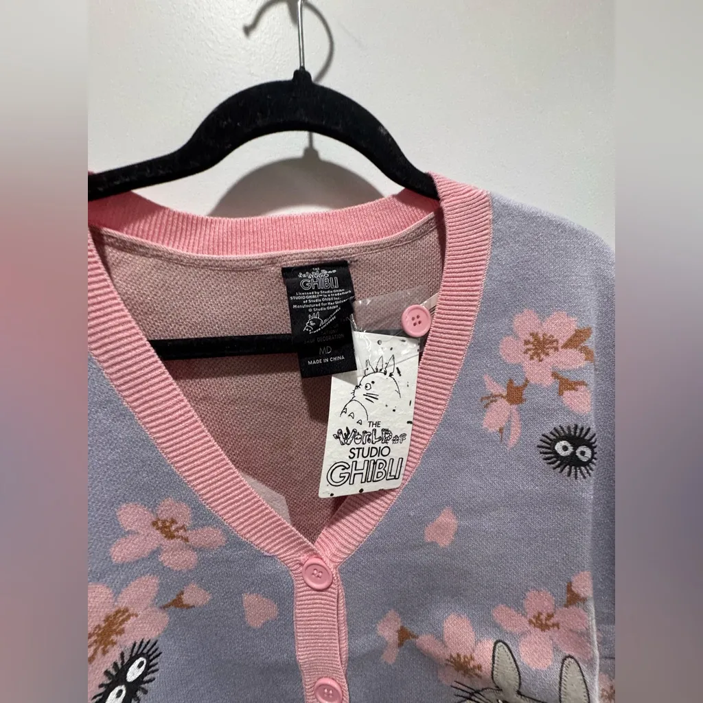 Studio Ghibli My Neighbor Totoro Cherry Blossom Totoro Women's Cardigan - Image 4