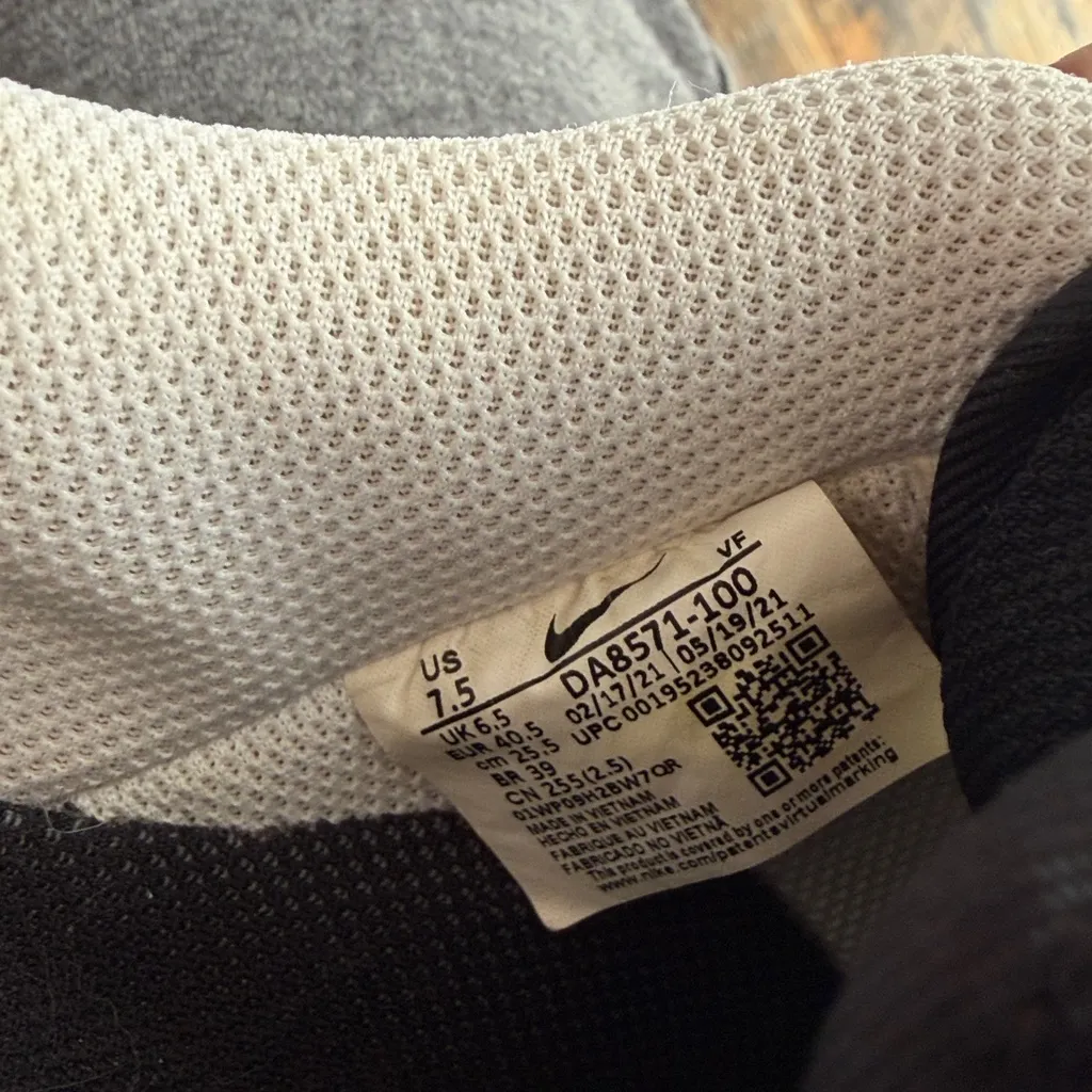 Nike Air Force 1 Low '07 PRM white black sneakers shoes mens 7.5 women’s 9 - Image 11